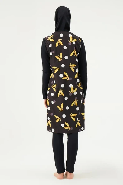 Eros 1749 Siyah Tam Tesettür Mayo Takımı - 4