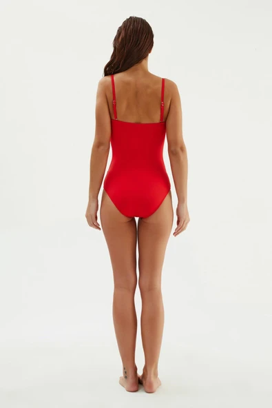 Eros 2618 Kırmızı Straplez Mayo - Resim 4