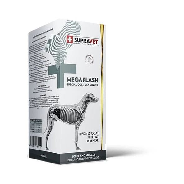 Supravet Mega Flash Xxl Köpek Eklem ve Kas Geliştirici Likit 500 Ml ürün görseli