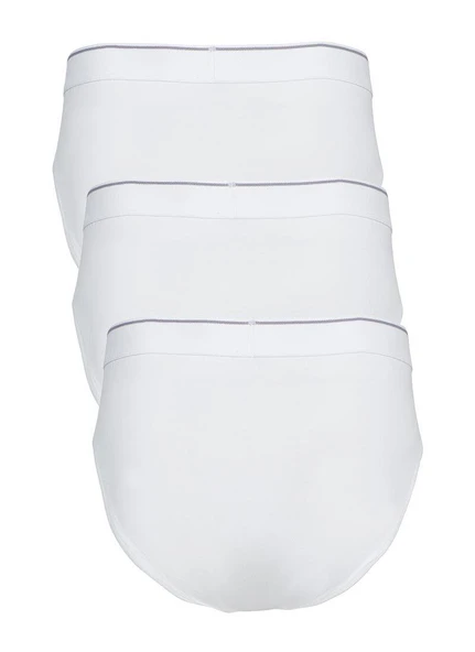 Blackspade 9672 3'Lü Paket Beyaz Likralı Erkek Slip - Resim 2