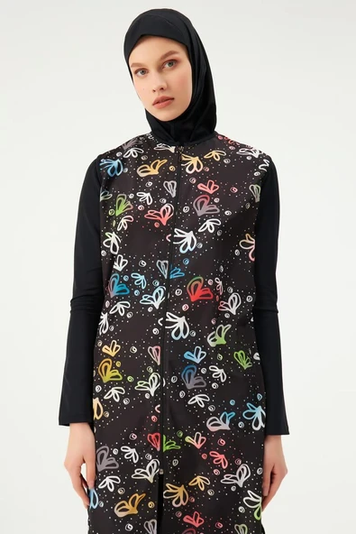 Eros 1754 Siyah Tam Tesettür Mayo Takımı - Resim 3