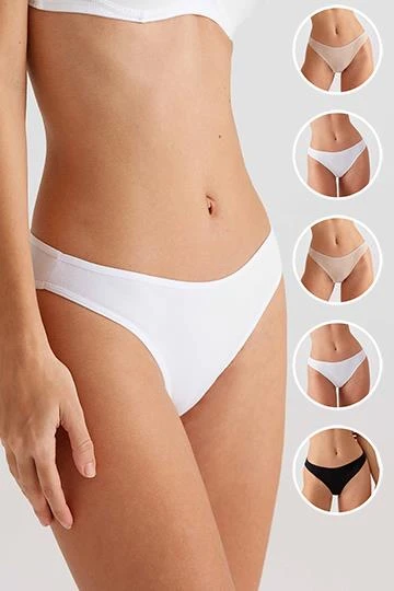 Pierre Cardin 2057 Sbt 5'Li Ekonomik Paket High Leg Classic Pamuklu Basic Külot ürün görseli 1