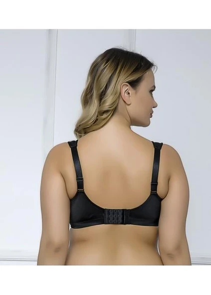 Moonlight 2118 Siyah Balensiz 2 Beden Küçülten Kalın Askılı Toparlayıcı Sütyen - Resim 2
