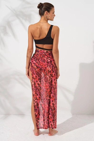 Pierre Cardin 231807-D Blush Isabel Yırtmaçlı Tek Etek - Resim 4