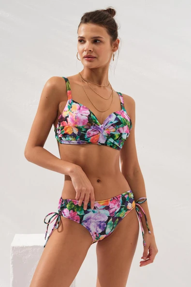 Pierre Cardin 231229-D Violet Sole Kaplı Toparlayıcı Bikini Takımı ürün görseli