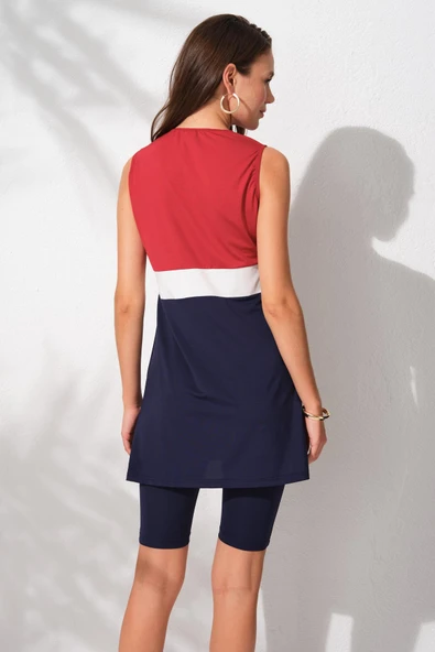 Pierre Cardin 231922 Marin Kolsuz Tesettür Mayo Takım - Resim 2