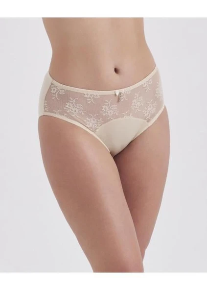 Moonlight 3130 Ten Yüksek Bel Dantel Detaylı Slip Külot ürün görseli 1