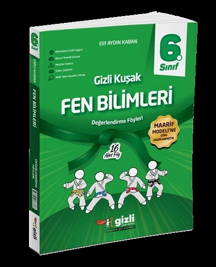 Gizli Yayınları 6. Sınıf Fen Bilimleri Değerlendirme Föyleri Gizli Kuşak Serisi Yeni ürün görseli 1