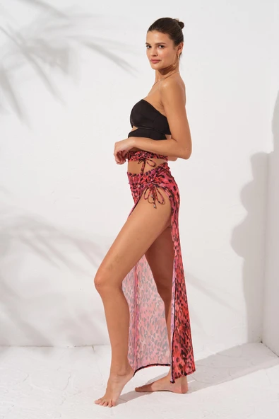 Pierre Cardin 231807-D Blush Isabel Yırtmaçlı Tek Etek - Resim 3