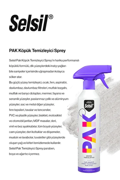 Selsil 36 AL 30 ÖDE PAK Köpük Temizleyici Sprey 500 ml ve rosie pamuk - Resim 2