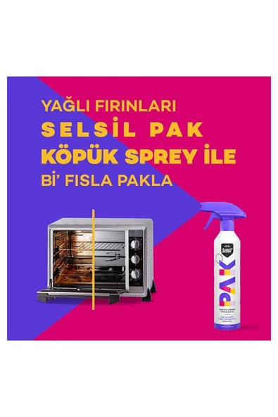 Selsil Pak Mucize Köpük Temizleyici Sprey 500 ml x 2 adet - Resim 2