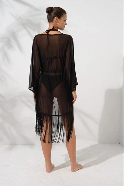 Pierre Cardin 231815 Siyah Tunik Pareo - Resim 2