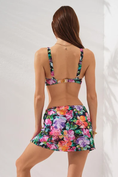 Pierre Cardin 231228-D Violet Pearl Etekli Fra 3'Lü Bikini Takımı - 2