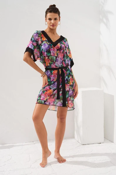 Pierre Cardin 231806-D Violet Kadın V Tunik Pareo ürün görseli 1