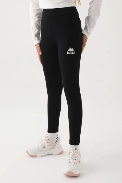 Kappa 341 Kız Çocuk Siyah Renk Tek Alt Tayt - Resim 2