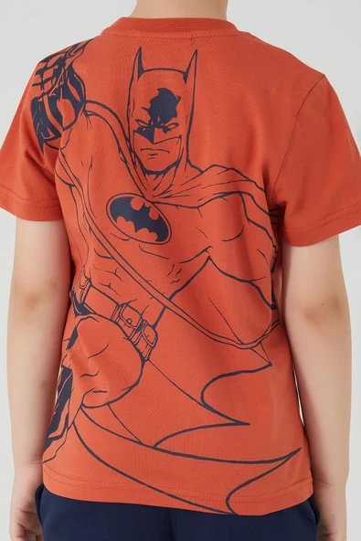 Looney Tunes 1556 Batman Erkek Çocuk Bermuda Şort Takım - 4