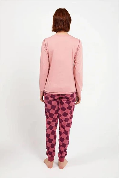 Roly Poly 2981 Pembe Renk Kadın Uzun Kollu Pijama Takımı - Resim 3