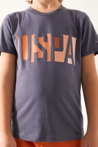 U.S POLO GARSON ÇOCUK BERMUDA TAKIM ANTİRASİT - Resim 4