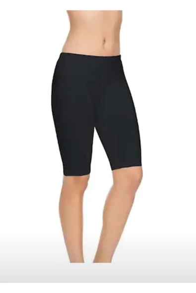 Yıldız 3610 Siyah Likralı Kadın Diz Üstü Tayt - Resim 2