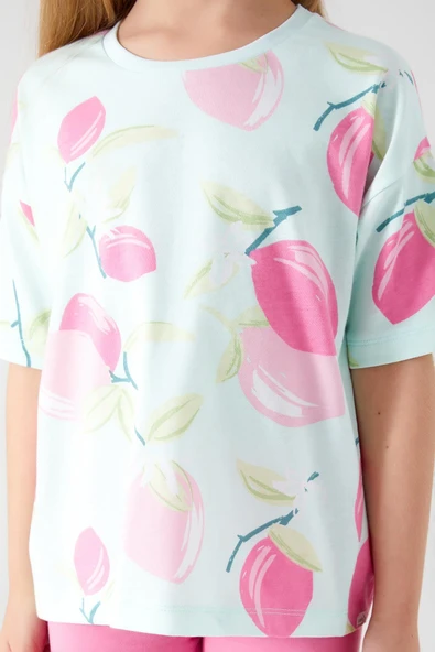 ROLY POLY KIZ GARSON KAPRİ TAKIM Mint - Resim 4