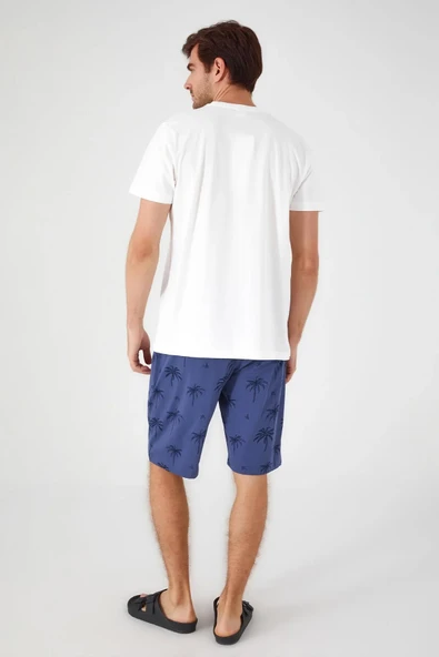 Roly Poly 3031 Krem Renk Baba Oğul Bermuda Şort Takım - Resim 5