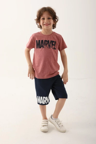 Marvel Erkek Çocuk Bermuda Şort Takımı - Resim 2