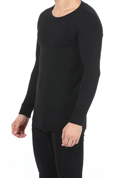 Yıldız 271 Siyah Termal Yuvarlak Yaka Uzun Kollu İçlik - Resim 4