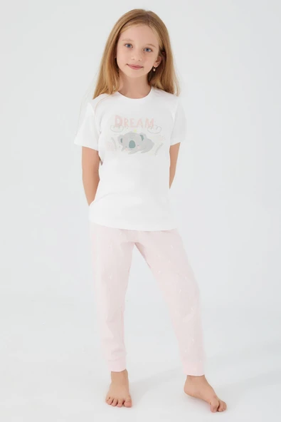 ROLY POLY ANNE KIZ KISA KOL PİJAMA TAKIMI PEMBE - 4