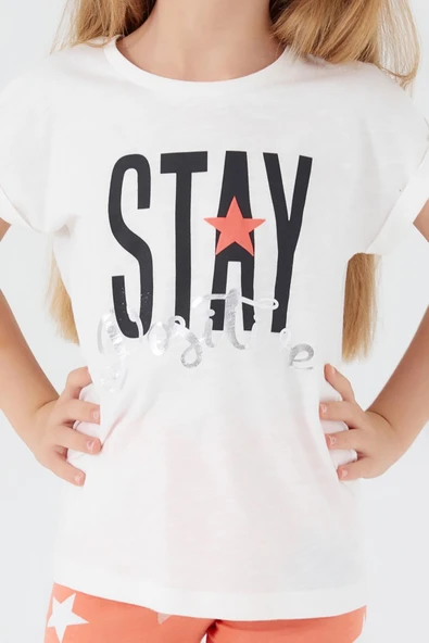 ROLY POLY KIZ ÇOCUK BERMUDA TAYT TAKIM Beyaz - Resim 4