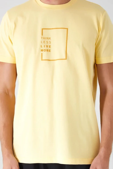 Arnetta Sarı Renk Erkek Bermuda Şort Takımı - Resim 3