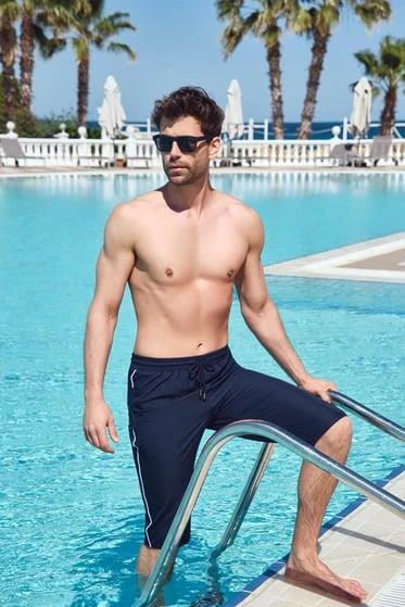 Haşema 2979 Lacivert Akan Erkek Deniz Şortu - Resim 6