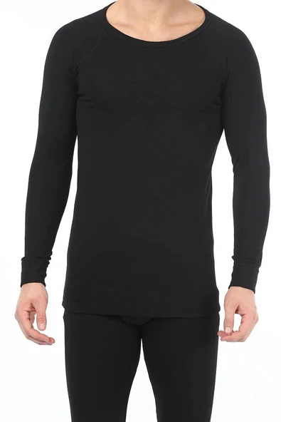 Yıldız 271 Siyah Termal Yuvarlak Yaka Uzun Kollu İçlik - Resim 2