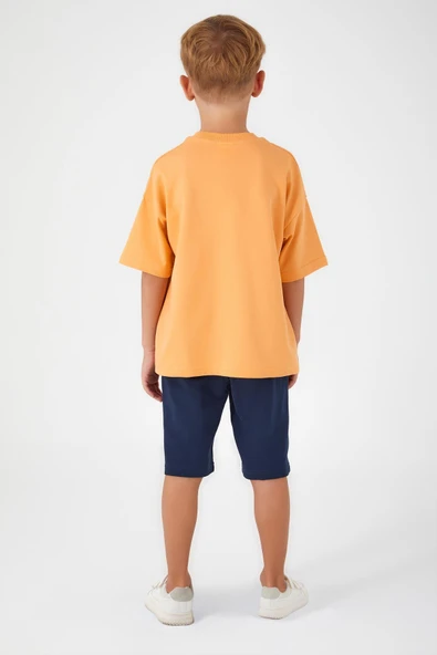 ROLY POLY ERKEK ÇOCUK BERMUDA TAKIM TURUNCU - Resim 5