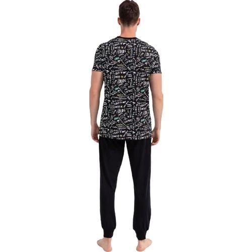 Roly Poly 2738 Siyah Renk Baba Oğul Pijama Takımı - Resim 5