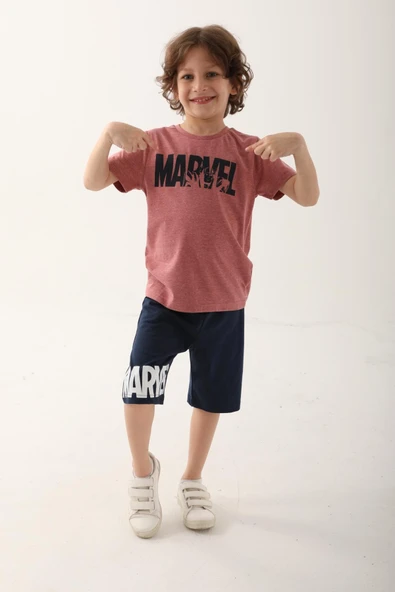 Marvel Erkek Çocuk Bermuda Şort Takımı ürün görseli 1