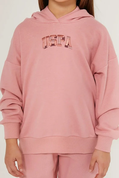 Us Polo 1662 Pembe Renk Kız Çocuk Eşofman Pijama Takımı - 4