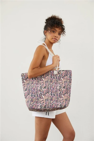 Louren 7701 Uzun Saplı Plaj Cantası FUSYA ürün görseli