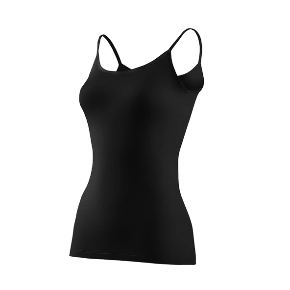 Yıldız 2171 Siyah Likralı İp Askılı Biyeli Kadın Atlet ürün görseli 1