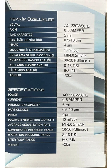 elmaslar Kompresörlü Nebulizatör - 2