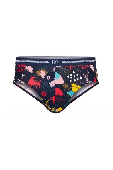 Doreanse 1305 Erkek Memox Baskılı Renkli Slip Külot RENKLİ - Resim 3