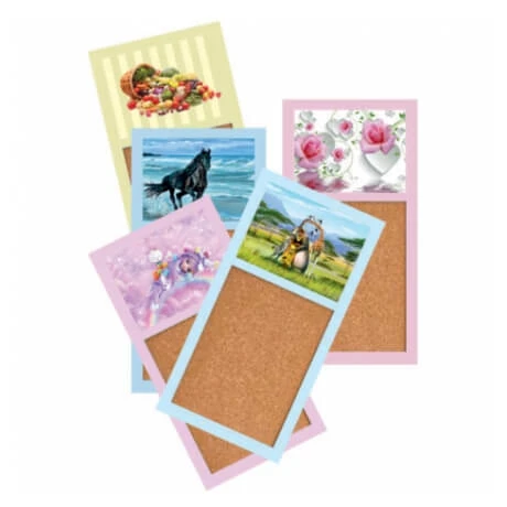 Ant 569 30x60 Renkli Mdf Çerçeveli Mantar Pano ürün görseli