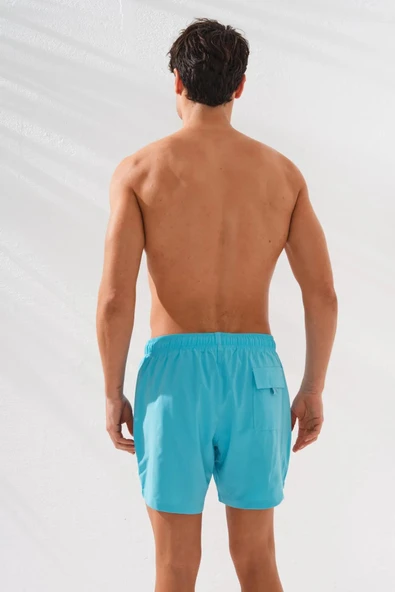 Pierre Cardin Düz Dokuma Erkek Şort TURQUOISE - Resim 2