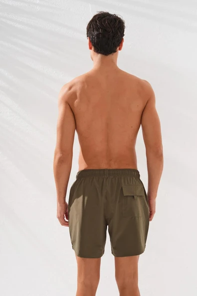 Pierre Cardin Düz Dokuma Erkek Şort KHAKI ürün görseli 1