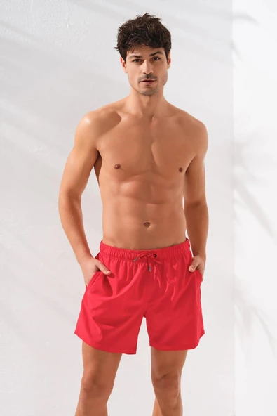 Pierre Cardin Düz Dokuma Erkek Şort RED ürün görseli 1