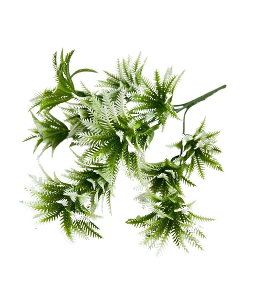 Yapay Çiçek Plastik Demet Yeşil Beyaz Mini Sıkas Demeti Garnitür Aradal Dekoratif Yapay Bitki - Resim 2