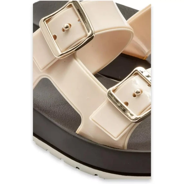 Zaxy Flash Slide Kadın Terlik  Ekru 35/40 EKRU - Resim 4