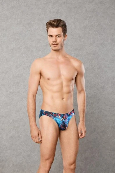 Doreanse 1251 Erkek Modal Çok Renkli Baskılı Külot Slip RENKLİ - Resim 2