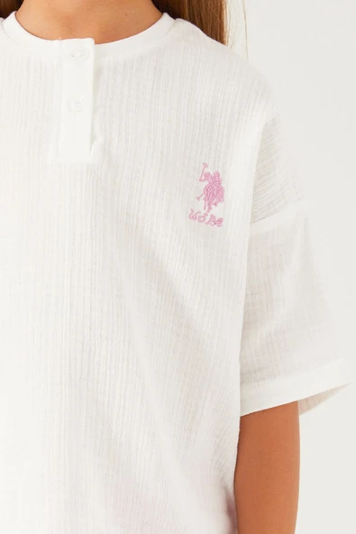 Us Polo 1446 Kız Çocuk Şortlu Takım - Resim 4