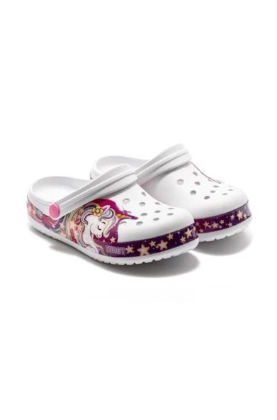 Twigy Lili Sabo Çocuk Terlik Beyaz 30/35 Beyaz - Resim 4