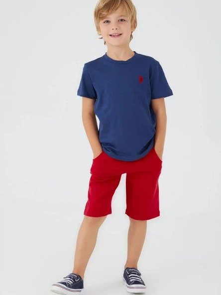 U.S POLO GARSON BERMUDA TAKIM İNDİGO ürün görseli 1